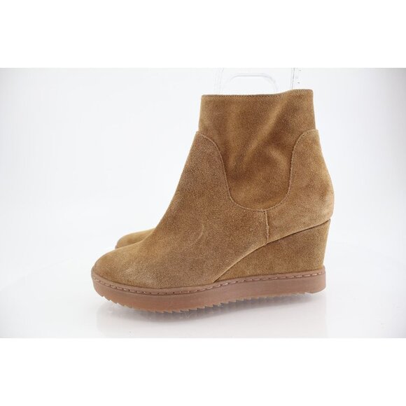 Sofft Aqua Shary Womens 10 Tan Brown Waterproof Leather Wedge Boot Bootie - Picture 6 of 15